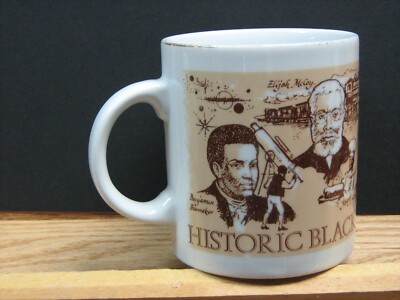 Coffee Cup Historic Black Americans Collector Mug - 6 Featured - BLACK AMERICANA