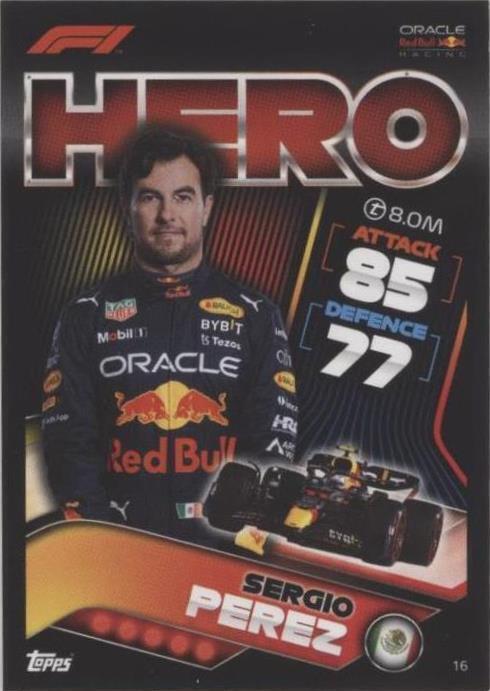 2022 Topps F1 Turbo Attax - Sergio Perez #16 - 1 of 1