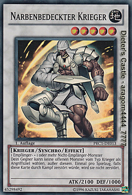 YU-GI-OH, SCARCOVERED WARRIOR, SR, PRC1-EN013, 1st Edition, Excellent