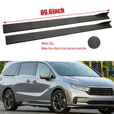 For Honda Odyssey Van 86.6'' Side Skirt Extension Rocker Panel Lip Carbon Fiber