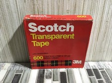 Scotch Transparent Tape 600  3/4" x 2592" 3" Core Transparent, 1 Roll
