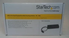 StarTech.com USB 3.0 Mini Dock - Dual Monitor USB-A Docking Station 4K-GbE