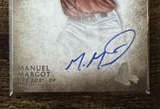 2015 Manuel Margot Topps Certificated Bowman Inception Signed Rookie Card - Rays
