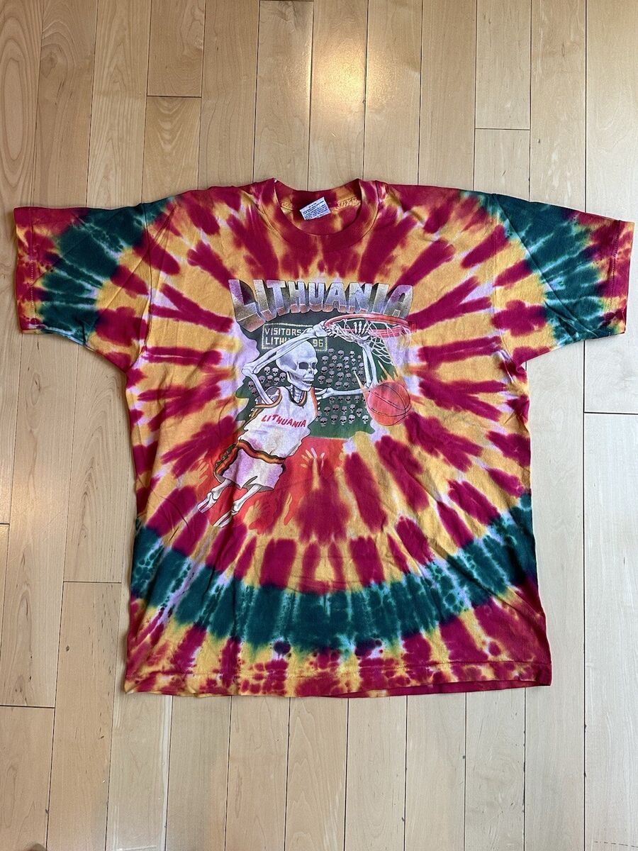 VINTAGE 1992 GRATEFUL DEAD LITHUANIA BASKETBALL SHIRT LIQUID VINTAGE 1992 GRATEFUL DEAD LITHUANIA BASKETBALL SHIRT LIQUID