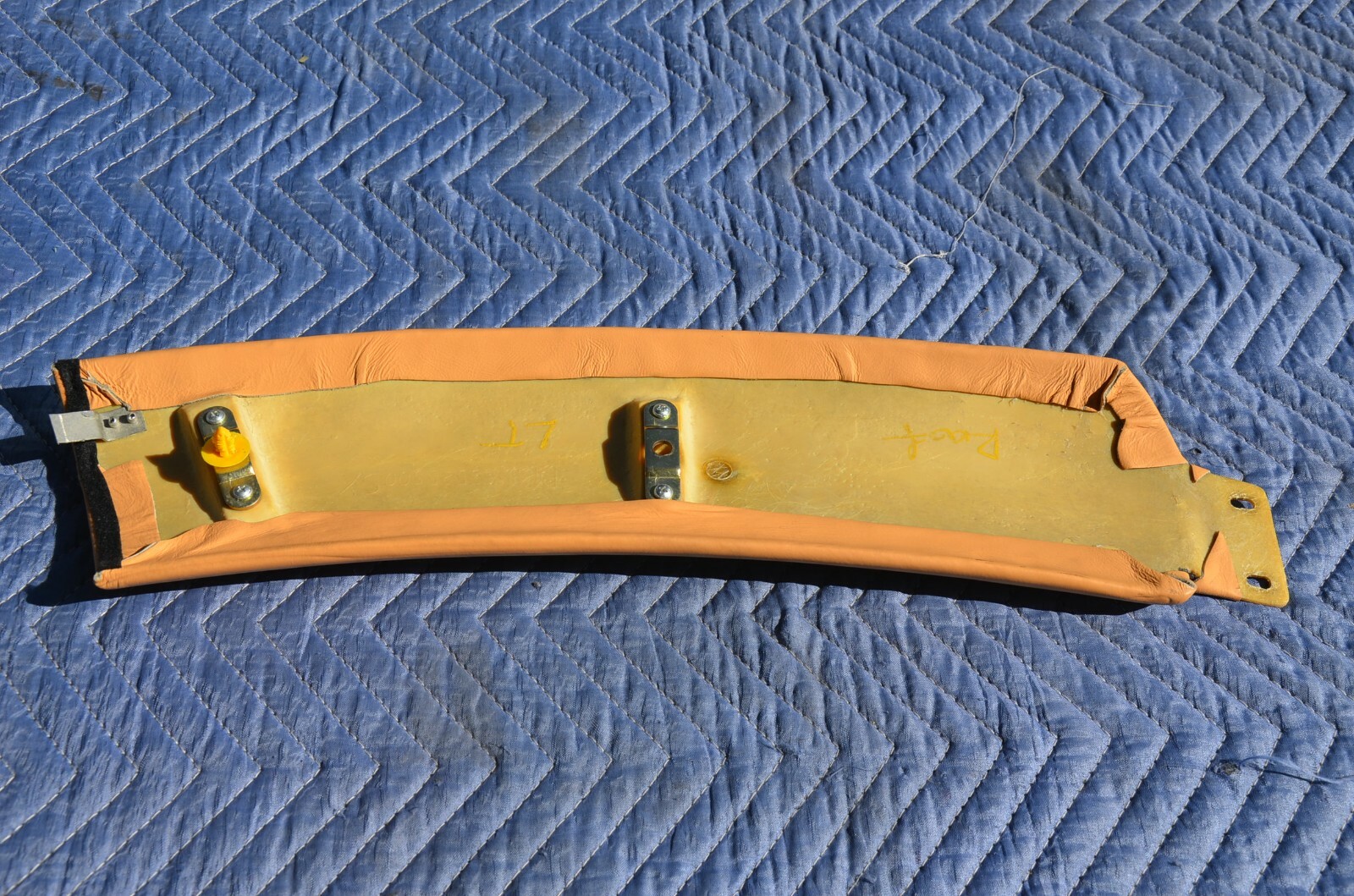 Ferrari 360 Upper Left Interior Roof Top Side Rail Cover Trim Beige-Tan OEM
