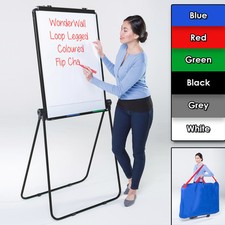 Wonderwall Classic Magnetic Tilting Flipchart Easel with or without a Carry Bag 