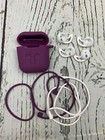 Purple Skin For Earbud Cases and Accessories Protective Silicone Skin Straps