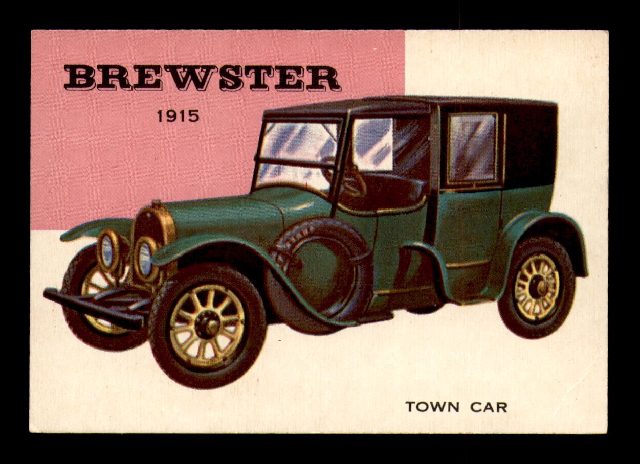 1954 Topps World on Wheels #121 Brewster Town Car 1915 VG *OBGcards*