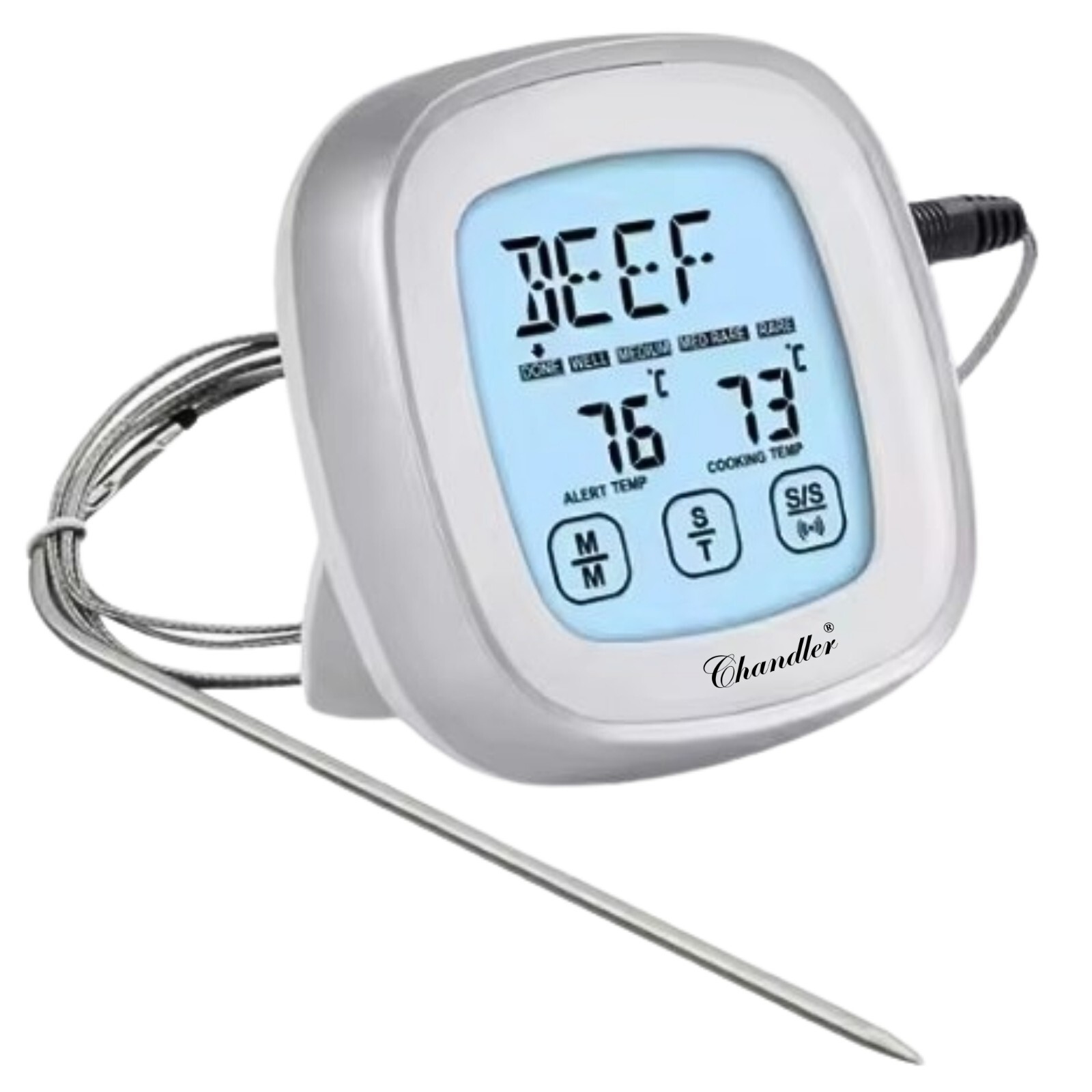 Meat Thermometer, with Long Probe, Digital Meat Thermometer |  Grill Thermometer-image