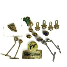 Alfileres de asistencia surtidos para club de leones tachuelas de metal esmalte piezas colgantes vintage
