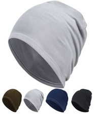 Winter Thin Fleece Beanie Hat for Women Men Warm Soft Beanies Cap Hat Skull Cap