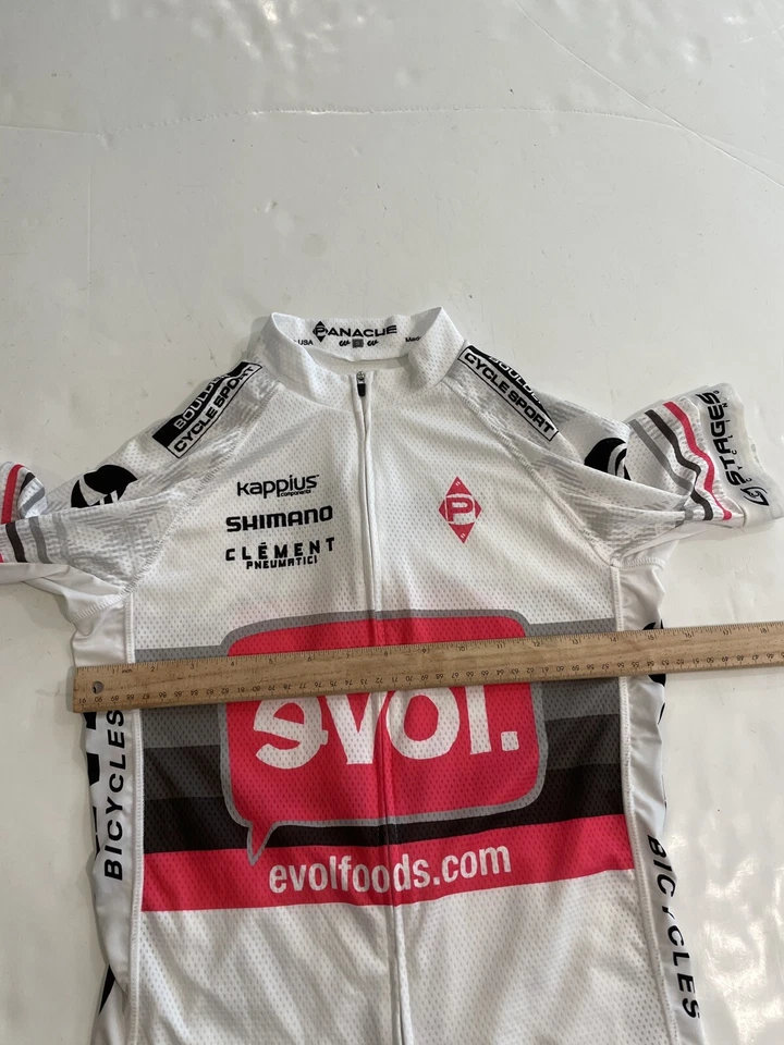 Женская велосипедная майка Panache EVOLUTION Burritos Team белая размер Small сделано в США - Изображение 4 из 4