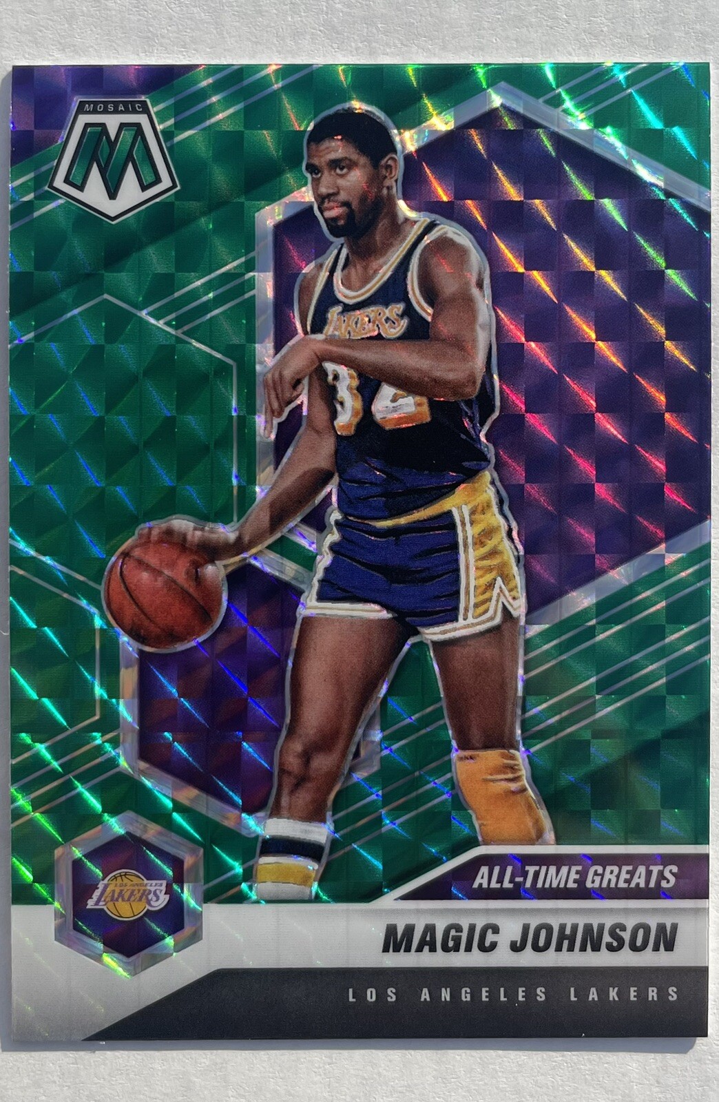 Magic Johnson 2020 Panini Mosaic Green Mosaic #288