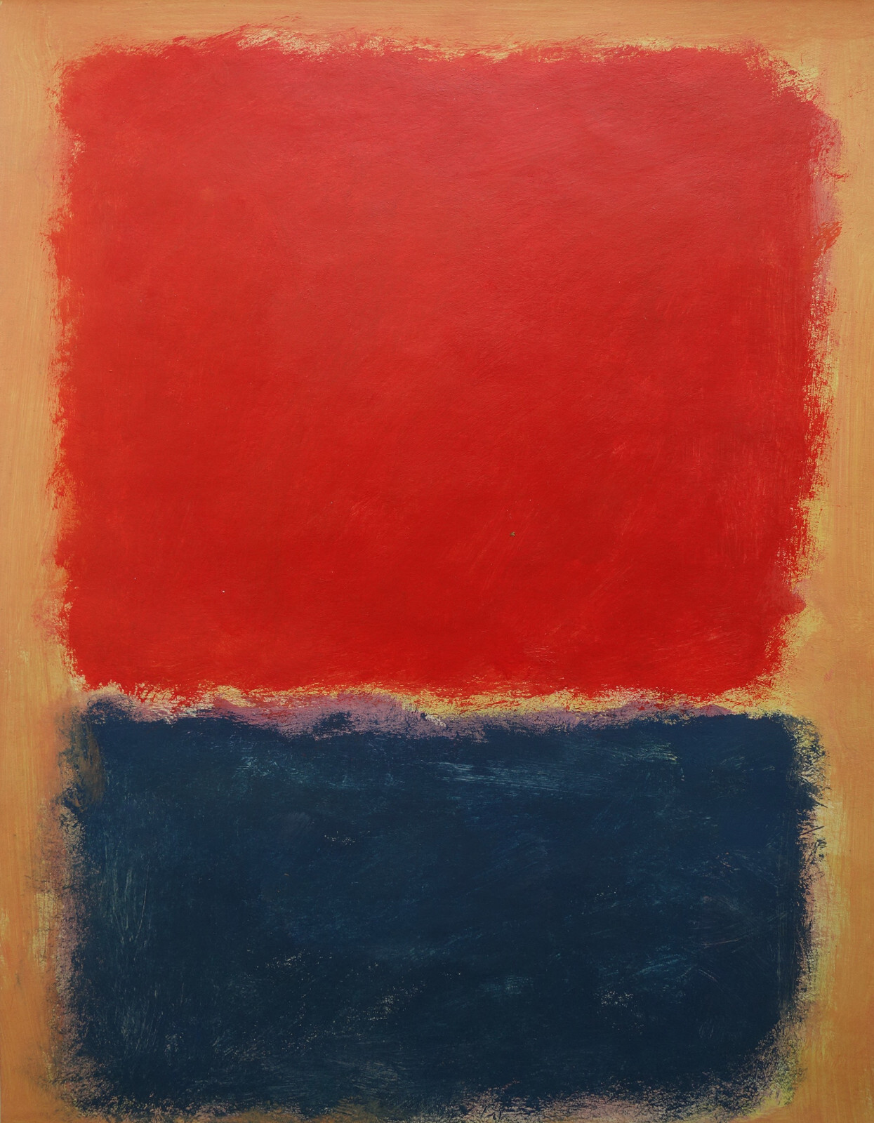 Fine unique painting – Expressive composition, signed Mark Rothko, w COA