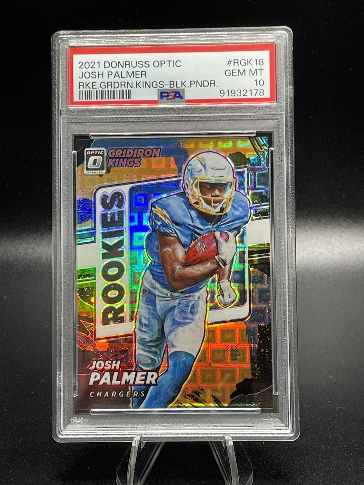 Josh Palmer Panini Donruss Optic Rookie Gridiron Kings #RGK18 Black Pandora