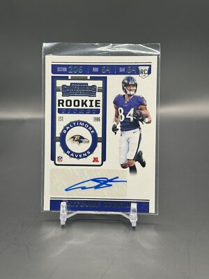 2019 Panini Contenders Rookie Ticket Antoine Wesley RC Auto #187 Baltimore