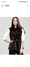 NWT  Elie Tahari shearling vest... Size small ( $1,698 Retail)