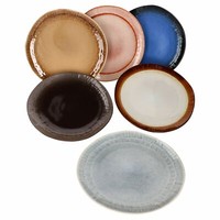 Earth 6Er Set Speiseteller Ø26,5Cm 6 Personen 6 Farben Essteller Grill-Platte
