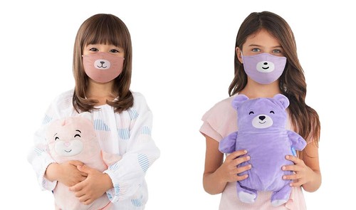 Cubcoats Kids Face Masks, 2 Pack Bori The Bear & Kali The Cat - Picture 2 of 4