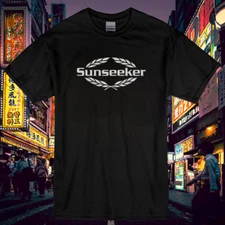 New Shirt SUNSEEKER BOATS Men & Women Logo T Shirt Funny Size S to 5XL