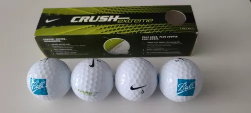 Nike Crush Golf Ball Set 4 Rare BALL Logo