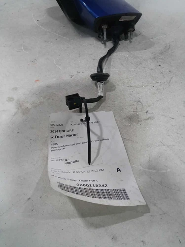 Used Right Door Mirror fits: 2014 Buick Encore Power w/blind spot alert opt UFT