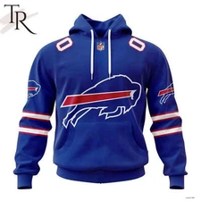 Buffalo Bills 2024 Personalized Name And Number Hoodie Fan Made S5XL Unisex