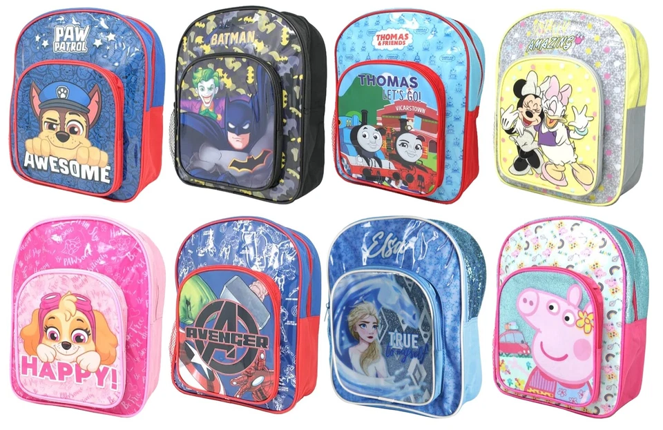 CHARAKTER LIZENZIERTER DELUXE RUCKSACK SCHULTASCHE DISNEY MARVEL PIXAR JUNGEN MÄDCHEN