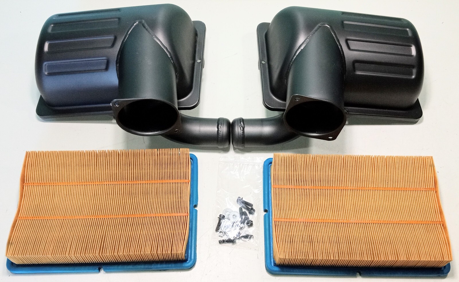Ferrari F430 Engine intake Air Cleaner Filter Lid Housings_191204_PAIR_GENUINE