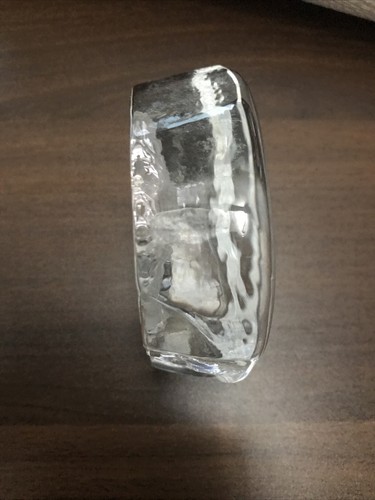 Stunning Cut Lead Crystal Glass OWL BIRD Ornament Paperweight 9cm Tall - Picture 9 of 12