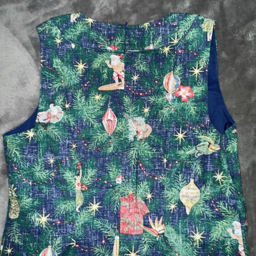 2022 REYN SPOONER Christmas Mele Kalikimaka Zipper Size 2 Women’s Dress - Picture 12 of 14