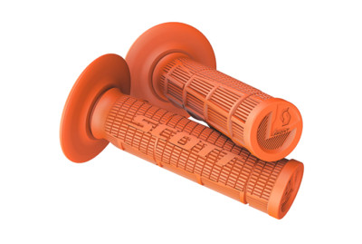 Scott Radial Half Waffle Twist MX Grips Orange Kawasaki KX 65 85 125 250