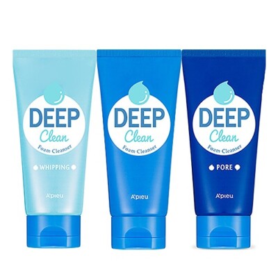 [A'PIEU] DEEP CLEAN FOAM CLEANSER 130mL  - PORE / WHIPPING  (Type 3)  K Beauty