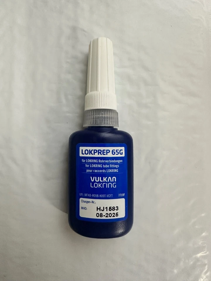 NEW VULKAN LOKRING APPLIANCE L14000878 LOKPREP 65G 15ML BOTTLE BLUE SEALANT OEM