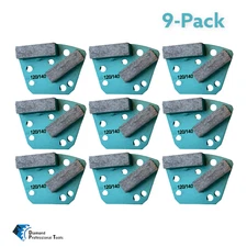 9PK Diamond Grinder Disc for Bolt-on Concrete Grinding Machine Medium Bond 120 G