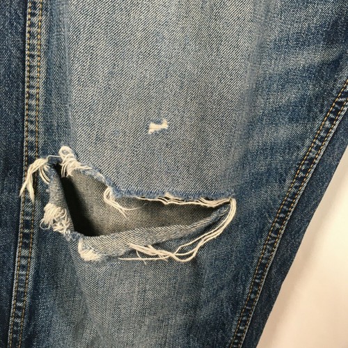 Jack & Jones Jeans Mens Sz 34 Medium Wash Erik Anti Fit Straight Leg Distressed  - Picture 3 of 15