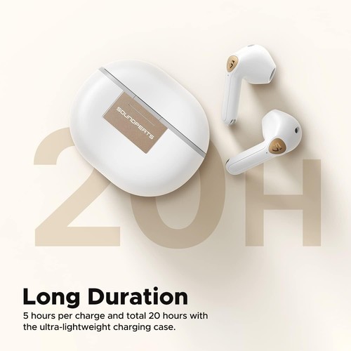 SoundPEATS Wireless Earbuds Hi-Res Audio, Air3 Deluxe HS Semi in-Ear Bluetooth - Picture 9 of 10