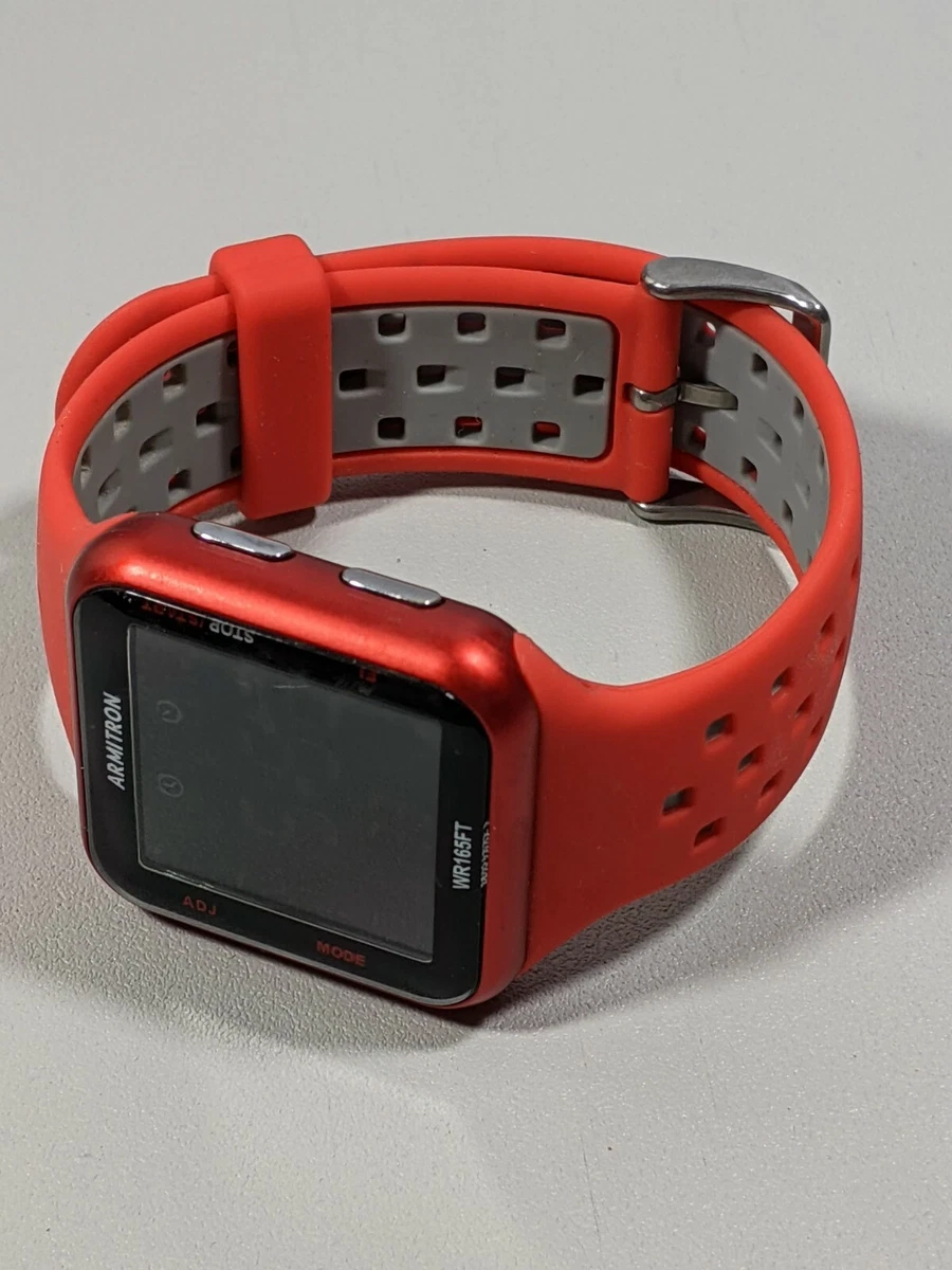 Rubber square face led watch deals