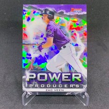 2020 Bowman's Best Zac Veen Power Producers Atomic Refractor Rookie RC #PP-ZV