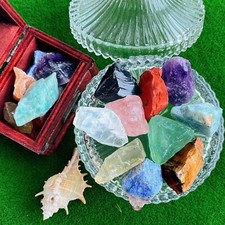 Assorted Raw Crystals 10 Colors Healing Crystal Rocks Stones 1" Bulk Large New