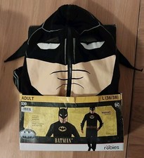 Rubies BATMAN DC Halloween Costume Hooded Jumpsuit Cosplay Adult L 36/38 NEW