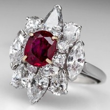 Gorgeous Women 925 Silver Jewelry Wedding Engagement CZ Ring Sz 6-10