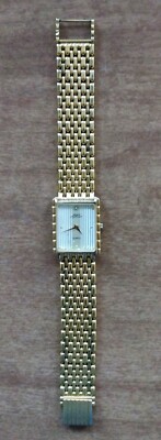 VTG 18K Yellow Goldplated JACQUES PREVARD Elegant Ladies Wristwatch New Battery!