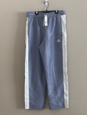 Adidas Women Silver Violet Multi Sport Adjustable Track Pants White Stripes