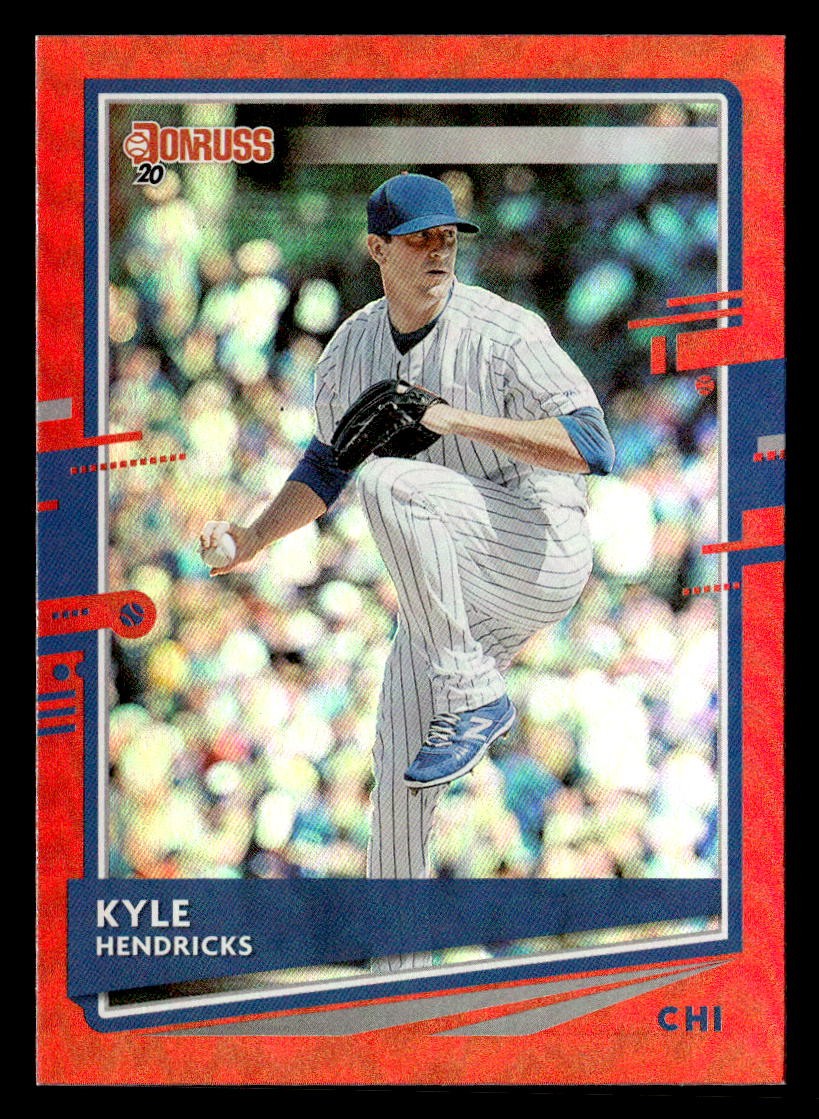 2020 Donruss #142 Kyle Hendricks Holo Red