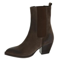 OVYE' - STIVALETTO TEXANO IN CAMOSCIO MARRONE ICTEX61