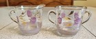 Vtg Blendo Bartlett Collins Sugar Bowl & Creamer Hand Painted Lavender Tulips — photo 1