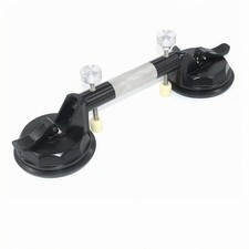 Double Suction Cup Lifter Black Aluminum Alloy Dual Cup Lifting Tool