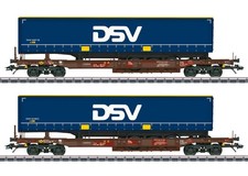 Märklin H0 47111 Lot Wagons Porte-Conteneurs DSV H0, Neuf, OVP