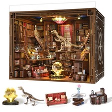 Book Nook Kit, DIY Miniature Dollhouse Booknook Kit, 3D Wooden Puzzle Bookend...